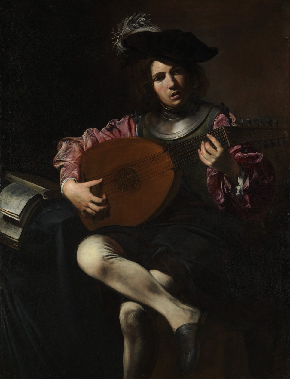 Lute Player, ca. 1625-26. od Valentin de Boulogne