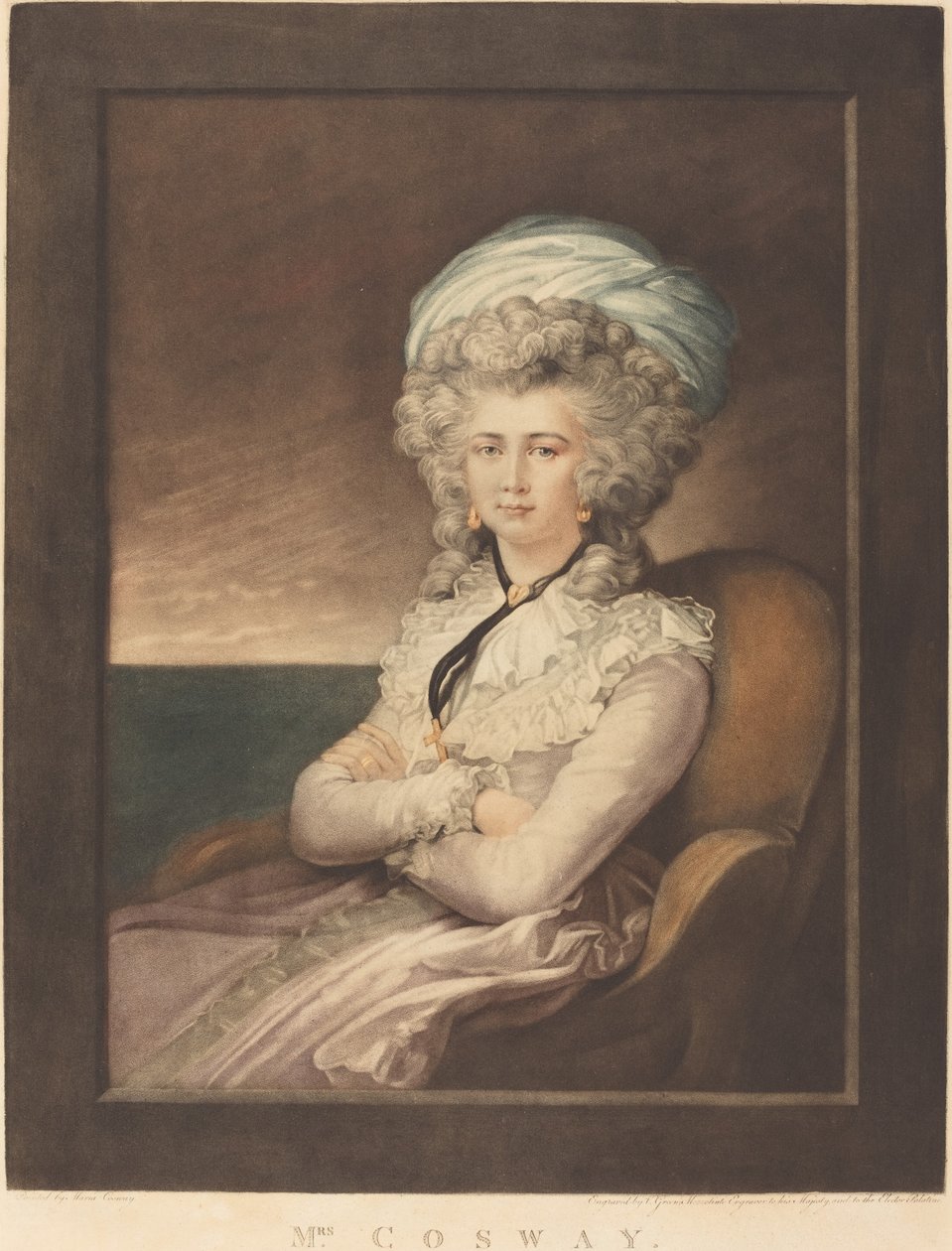 Maria Cecilia Louisa Coswayová od Valentine Green after Maria Cosway