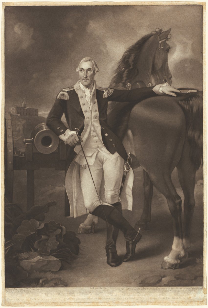 George Washington od Valentine Green, after Thomas Stothard, after Charles Willson Peale
