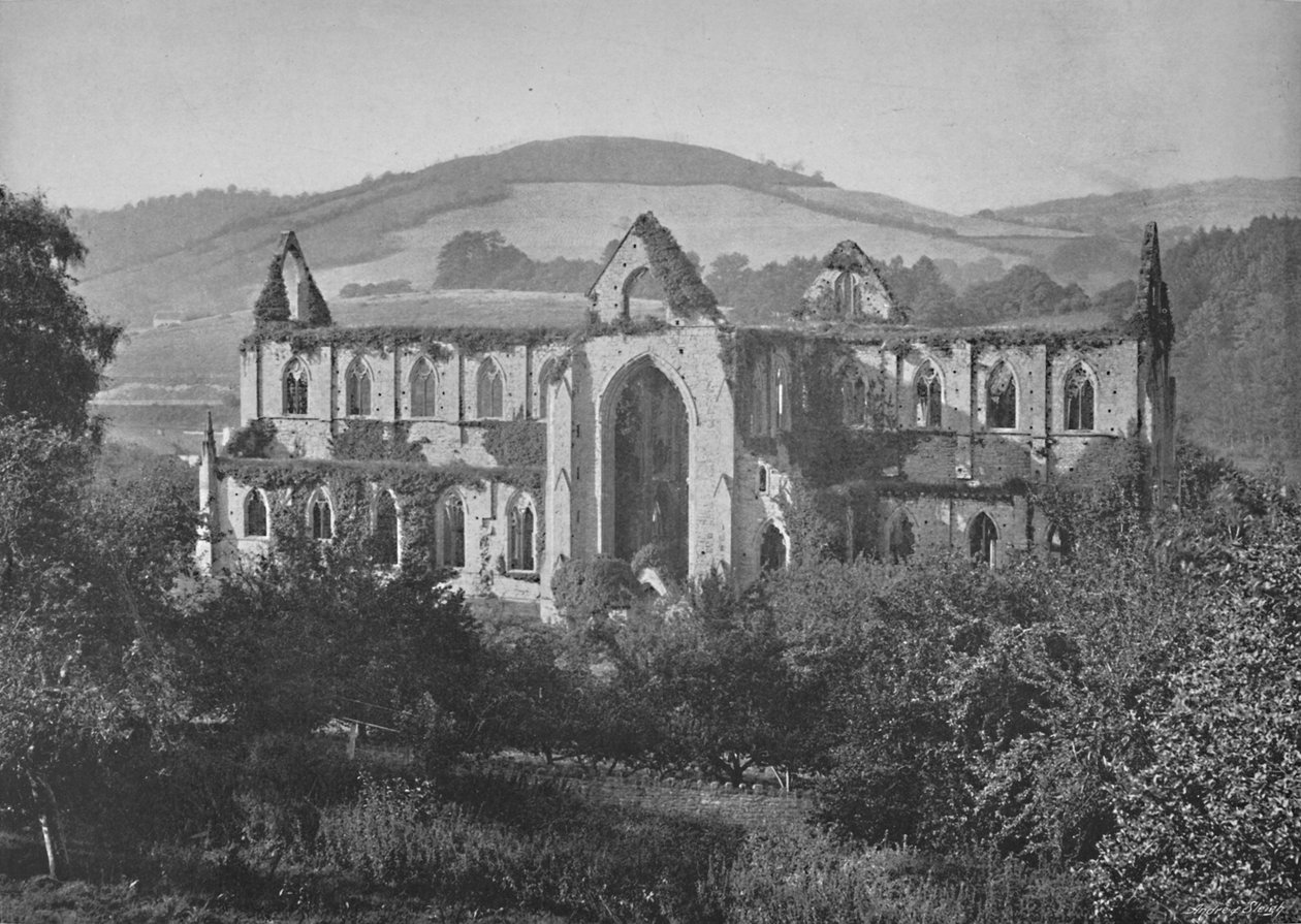 Tintern Abbey, c1896 od Valentine and Sons Ltd
