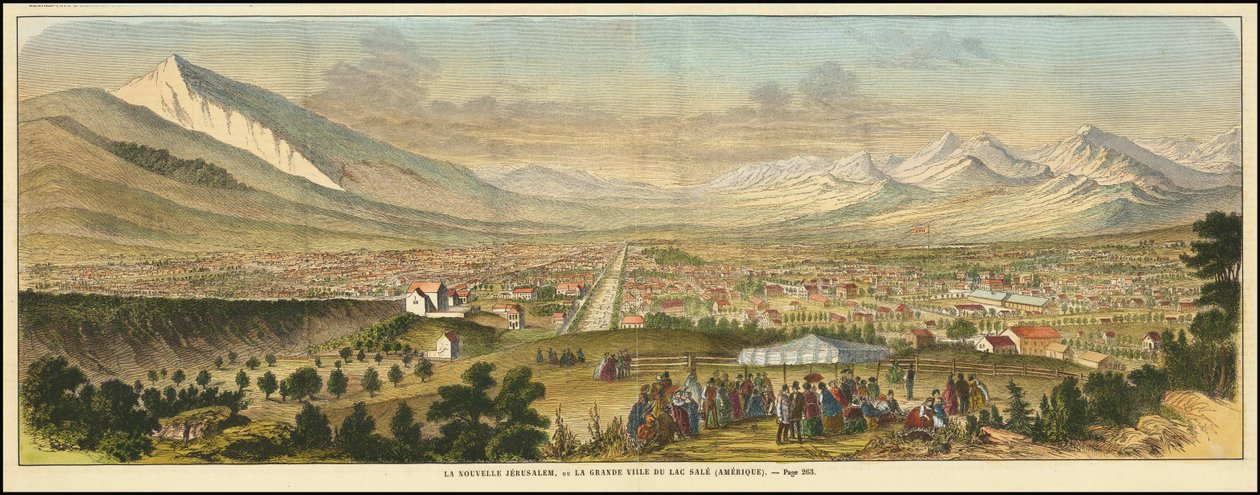 1863 pohled Salt Lake City od Various