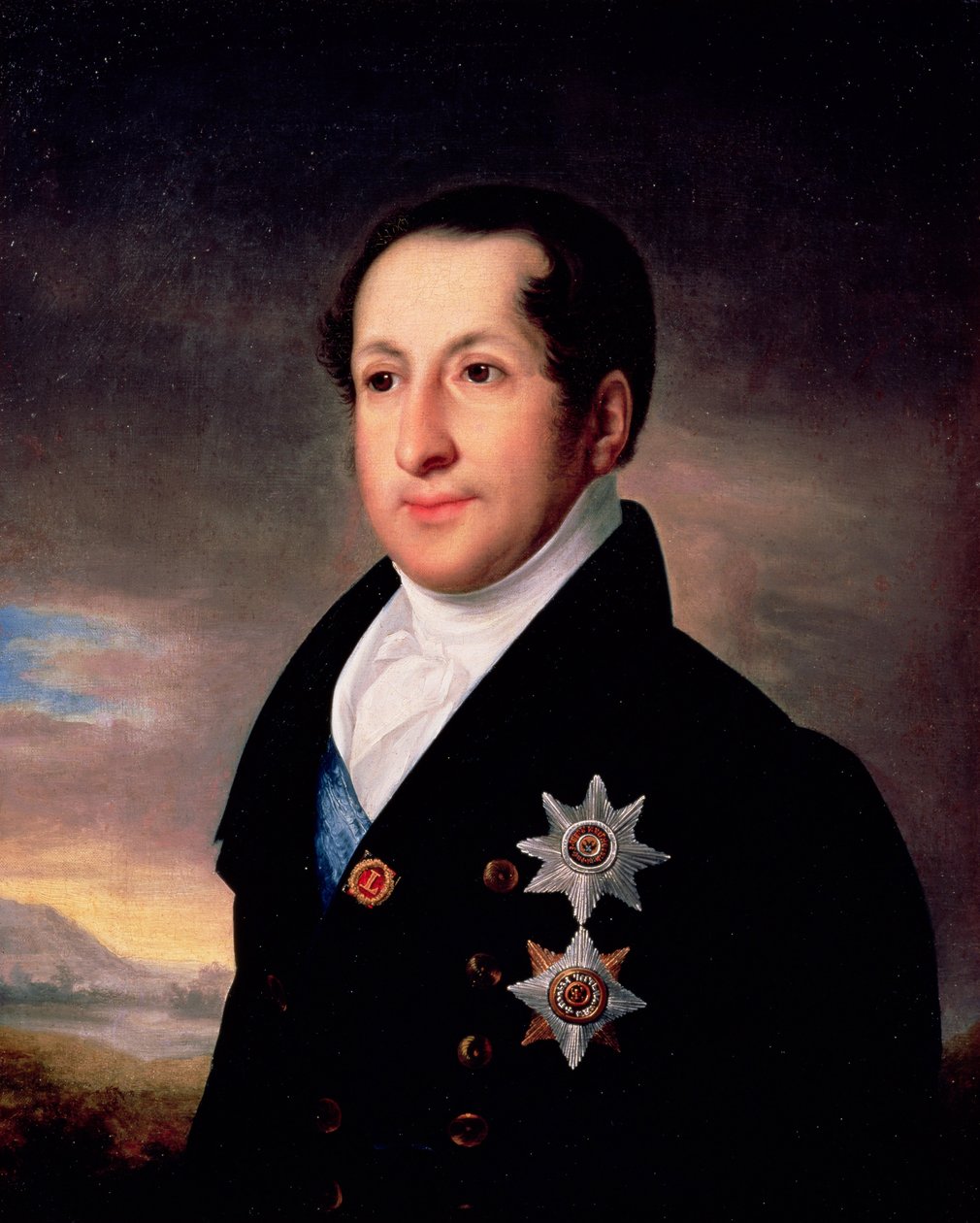 Portrét prince Sergeje Golitsyna (1774-1859), po roce 1828 od Vasili Andreevich Tropinin