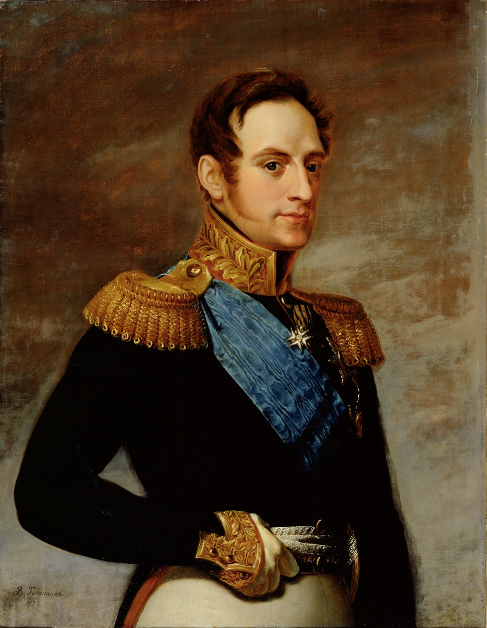 Portrét cara Mikuláše I. (1796-1855) 1826 od Vasili Andreevich Tropinin