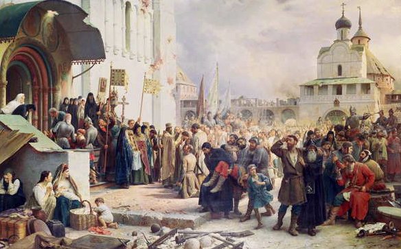Obléhání kláštera Trinity Sergius 1608-10, 1891 od Vasili Vasilievich Vereshchagin