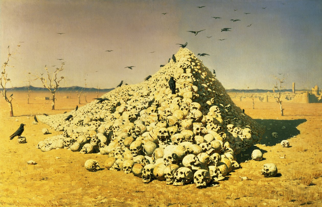 Alegorie války z roku 1871, 1871 od Vasili Vasilievich Vereshchagin