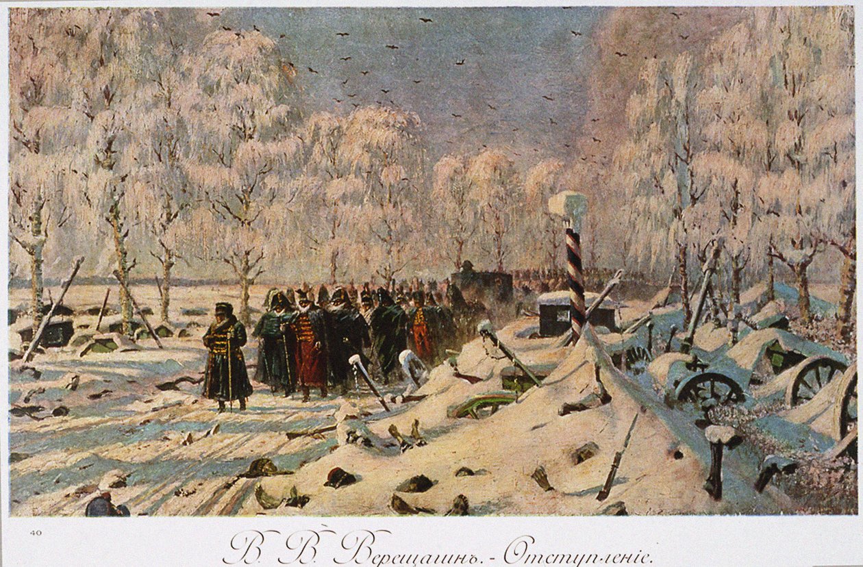 Francouzský ústup z Moskvy v říjnu 1812, cca 1888-95 od Vasili Vasilievich Vereshchagin