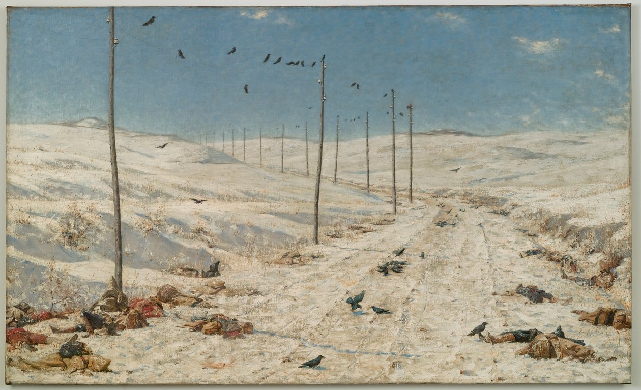 Cesta válečných zajatců, c.1878-79 od Vasili Vasilievich Vereshchagin