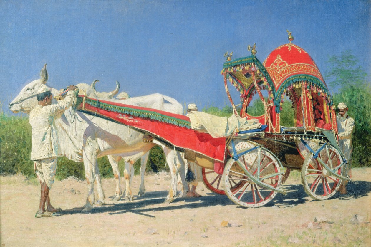 Vozidlo bohatého muže v Dillí, 1874-76 od Vasili Vasilievich Vereshchagin
