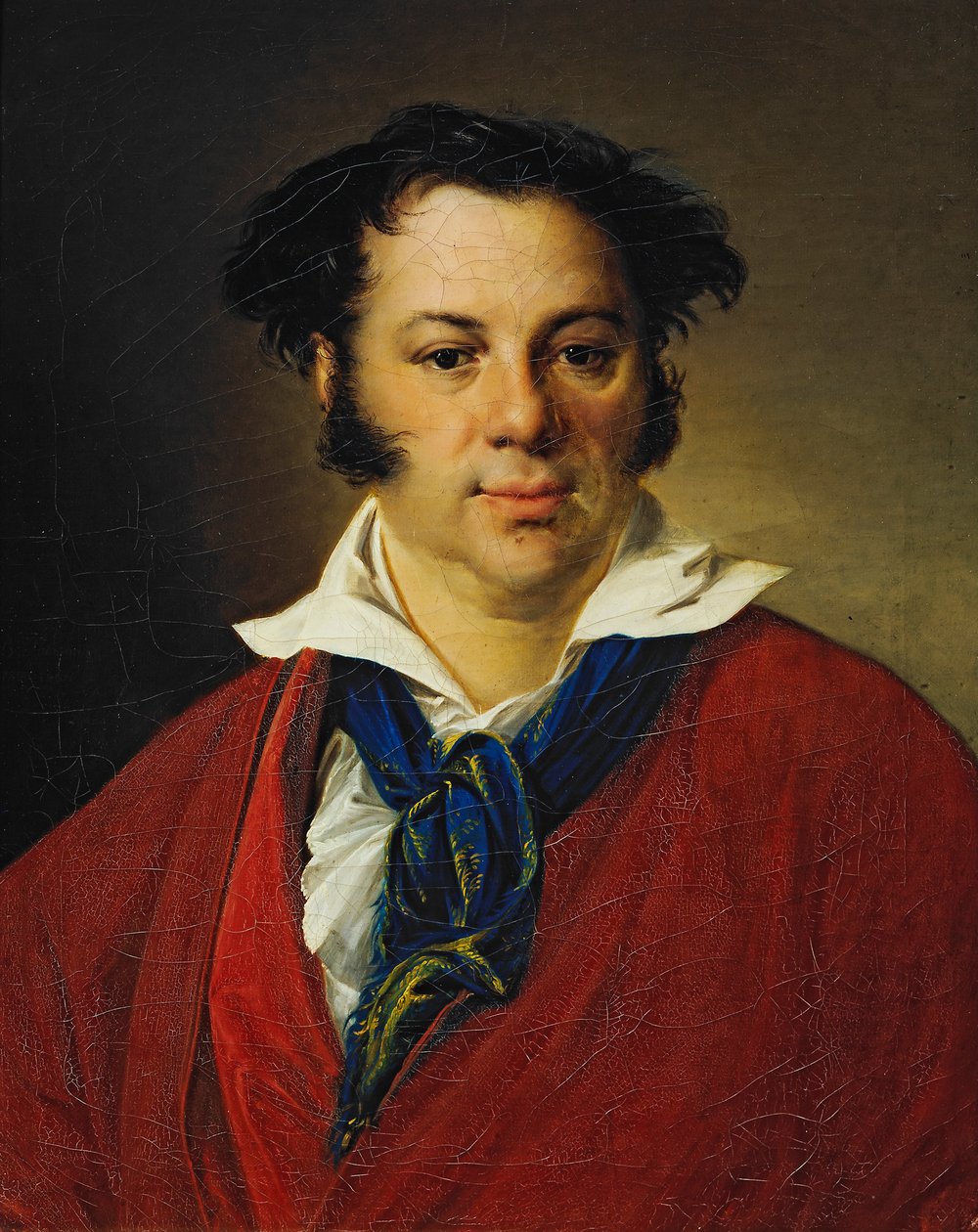 Portrét Konstantina Raviche, 1823 od Vasili Andreevich Tropinin