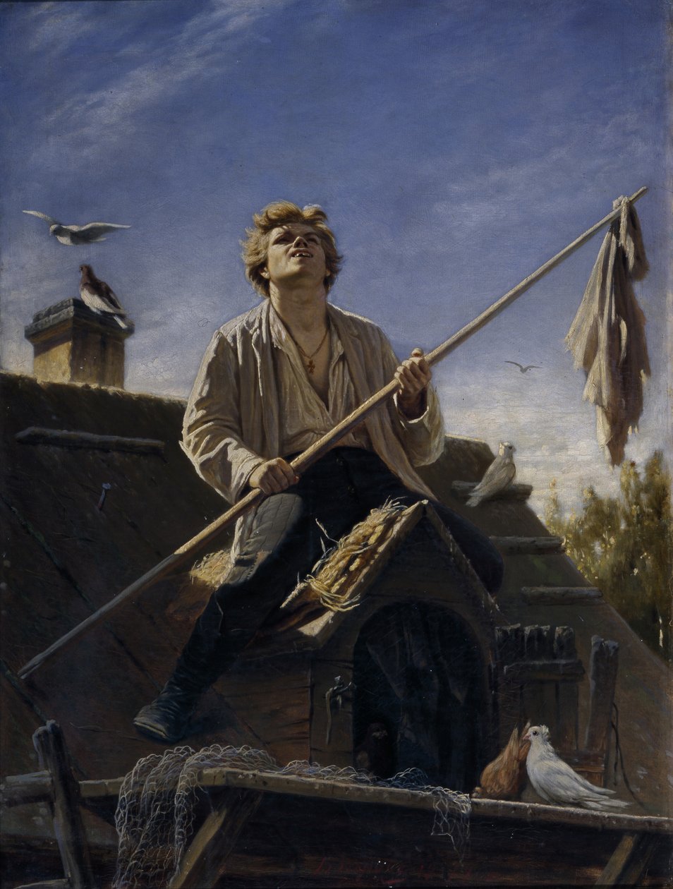 Chovatel holubů, 1874 od Vasili Grigorevich Perov