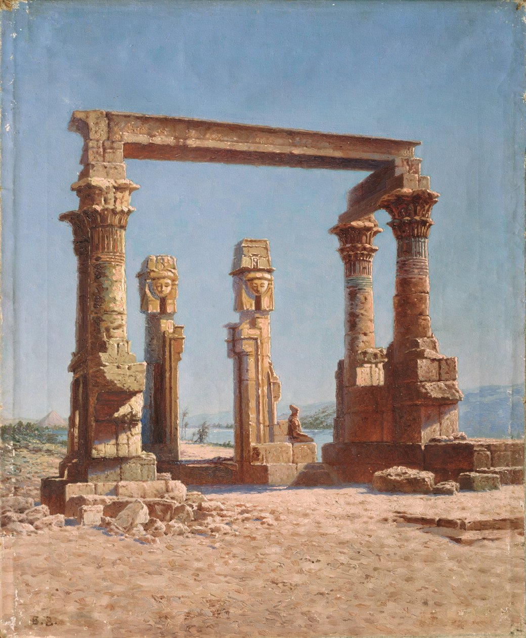 Zřícenina egyptského chrámu od Vasili Vasilievich Vereshchagin