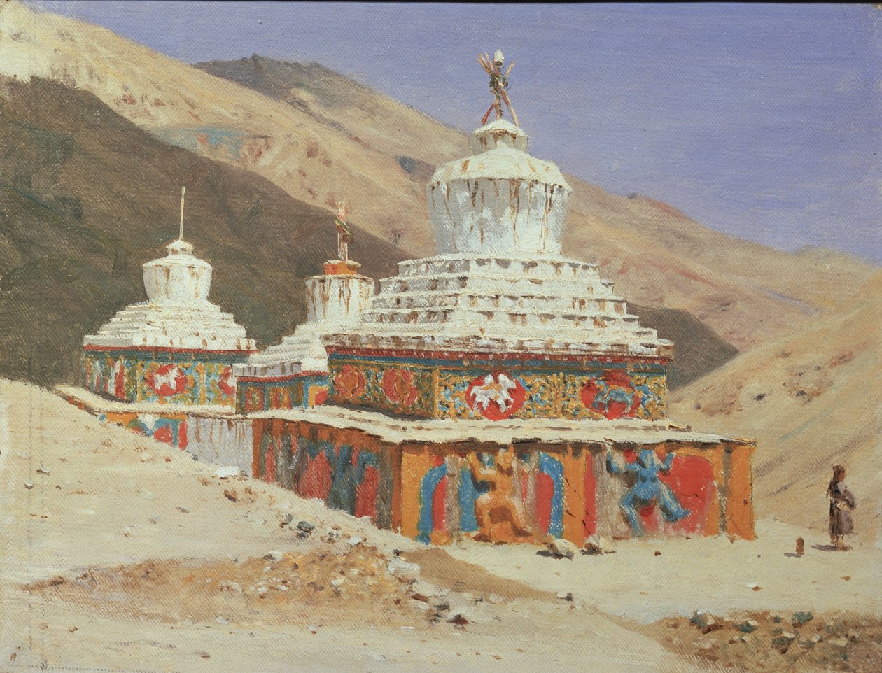 Chorten v Ladaku, 1875 od Vasili Vasilievich Vereshchagin