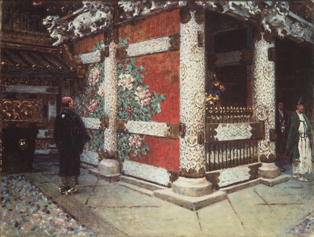 Šintoistická svatyně v Nikko, 1903 od Vasili Vasilievich Vereshchagin