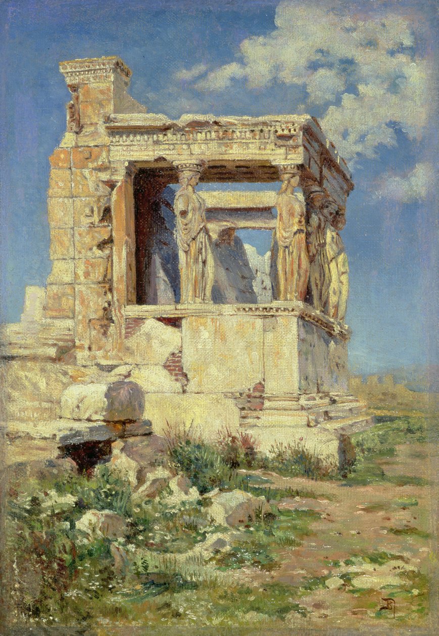 Portico s karyatidami, 1882 od Vasilij Dmitrievich Polenov