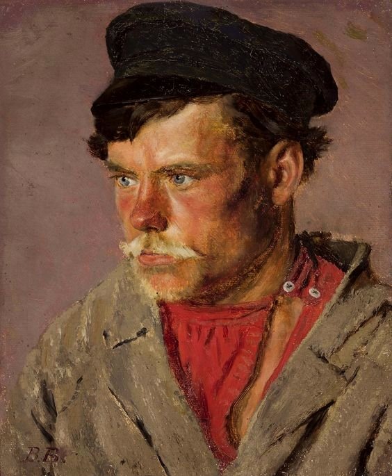 Portrét rolníka. od Vasili Vasilievich Vereshchagin