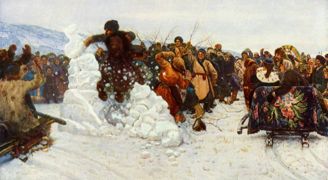 Taking the Little Snow-town, 1891, 1965. od Vasily Surikov