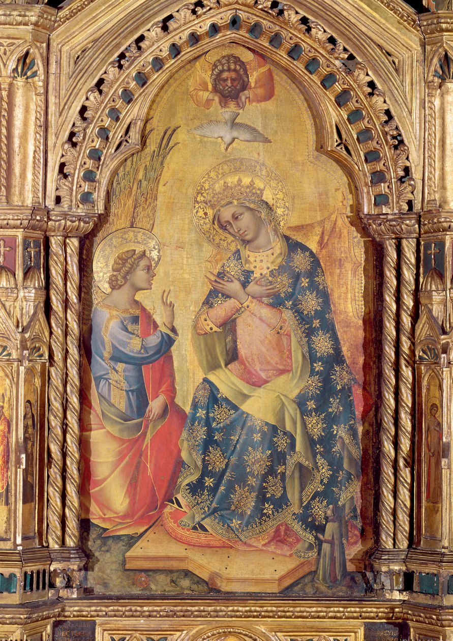 Zvěstování (část polyptychu) od Lorenzo Veneziano