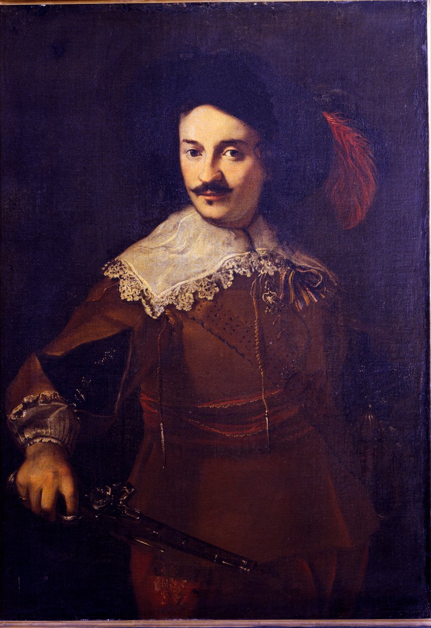 Autoportrét s pistolí, c.1610 od Ventura di Arcangelo Salimbeni