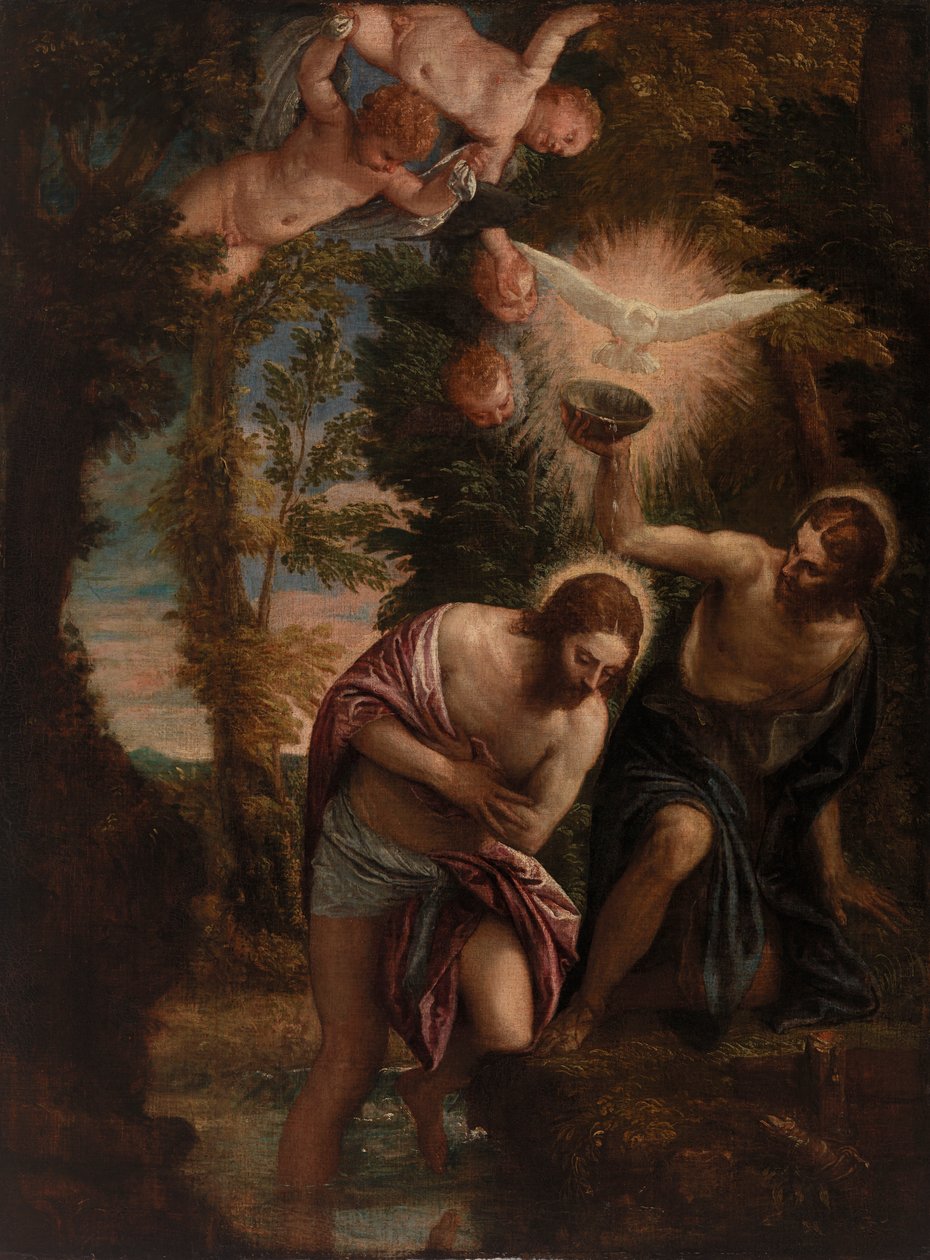 Křest Kristův od Veronese (Paolo Caliari)