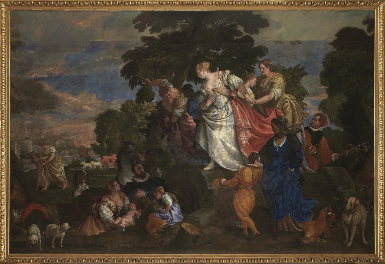 Mojžíš zachráněn z vod, 1582-83 od Veronese