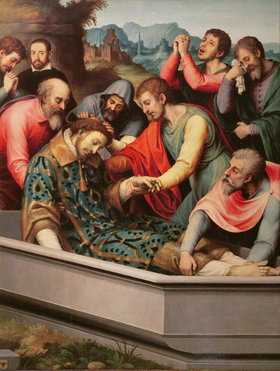 Pohřeb sv. Estebana od Vicente Juan Macip