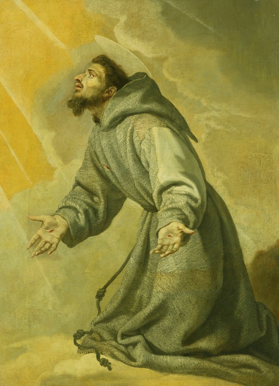 Svatý František přijímá stigmata, od Vicente Carducho