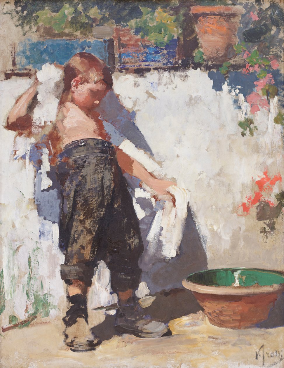 Koupelna (olej na plátně) od Vicenzo Irolli