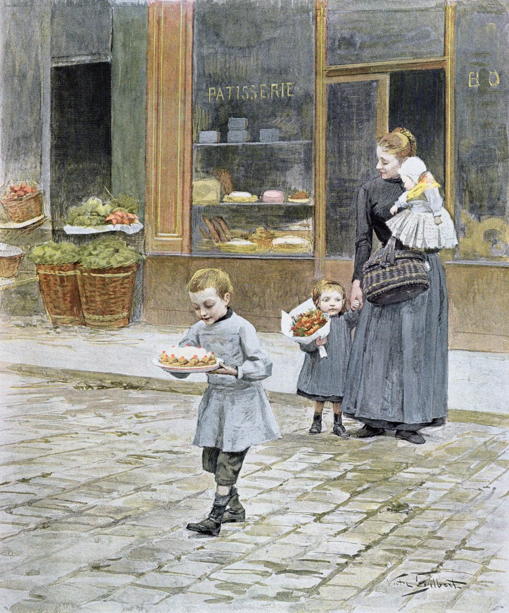 Den otců, 1891 od Victor Gabriel Gilbert