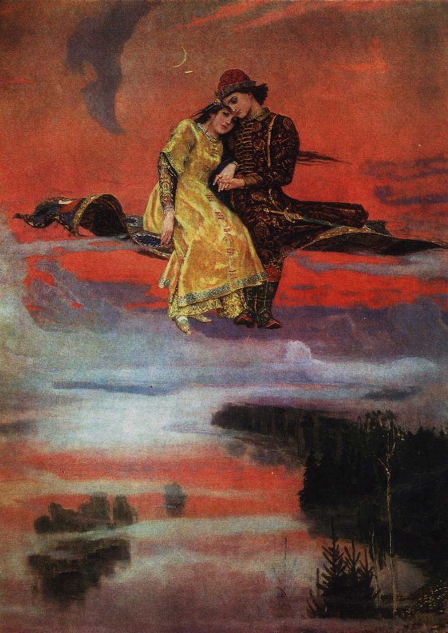 Létající koberec, 1919-20 od Victor Mikhailovich Vasnetsov