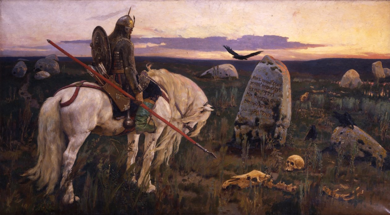 Rytíř na křižovatce od Victor Mikhailovich Vasnetsov