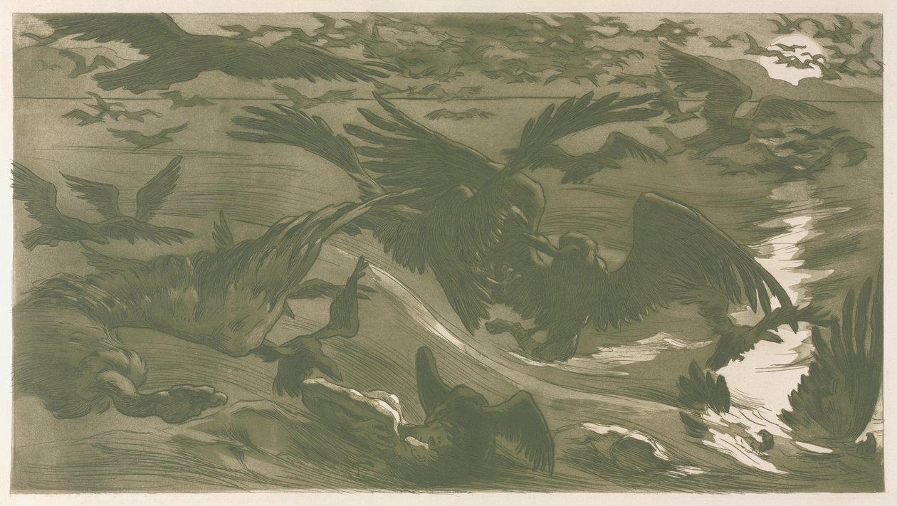 Birds of Prey, 1893. od Victor Emile Prouve