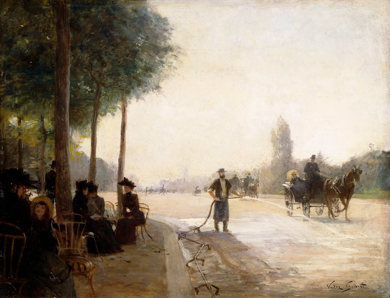 Champs Elysees, Paříž, od Victor Gabriel Gilbert