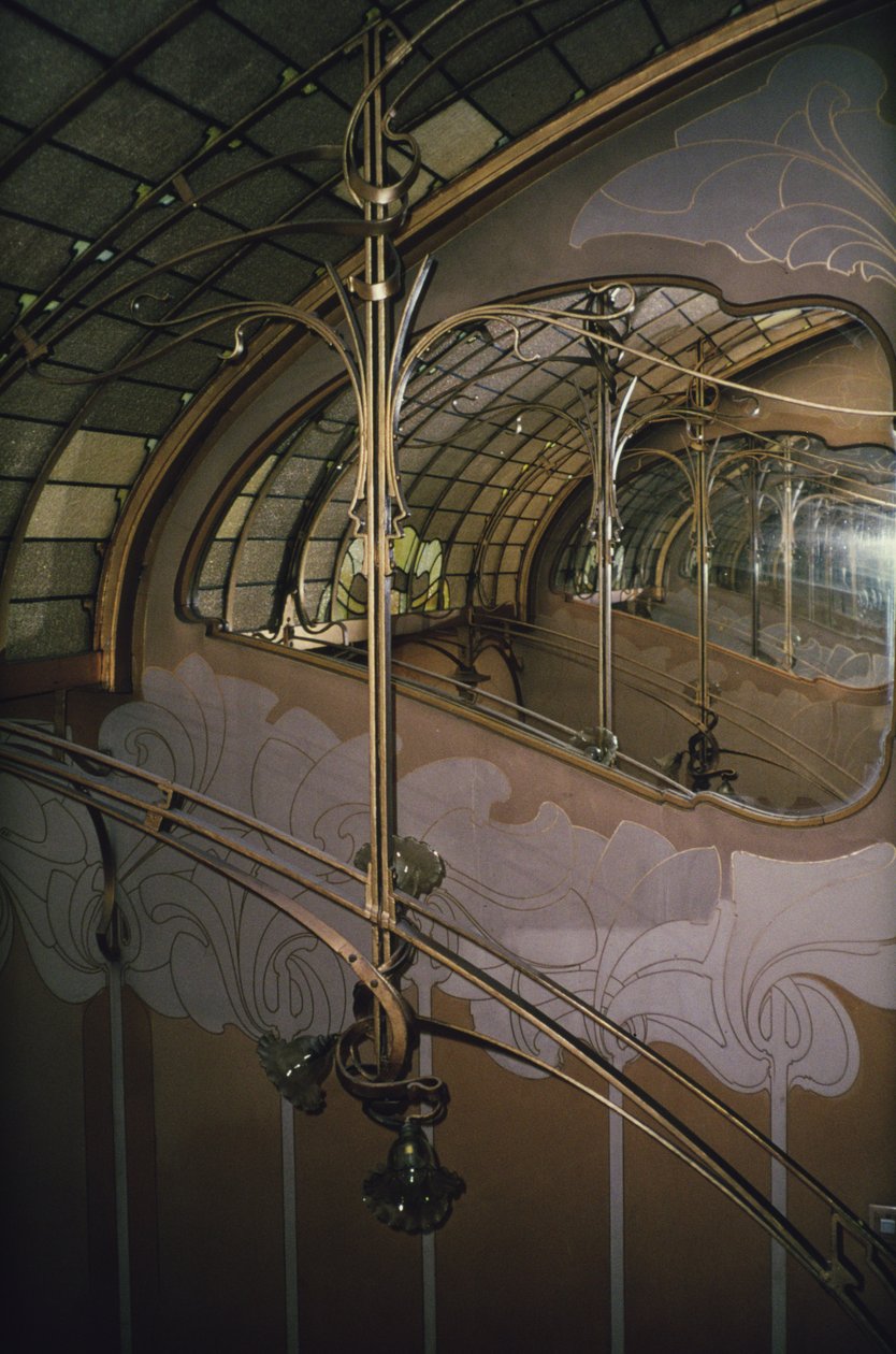 Detail stropu od Victor Horta