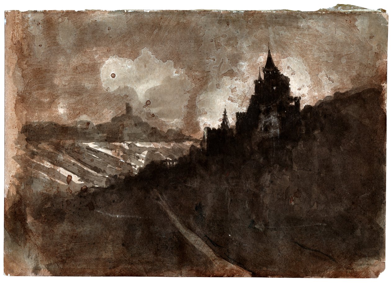 Údolí Rýna, cca 1850 od Victor Hugo