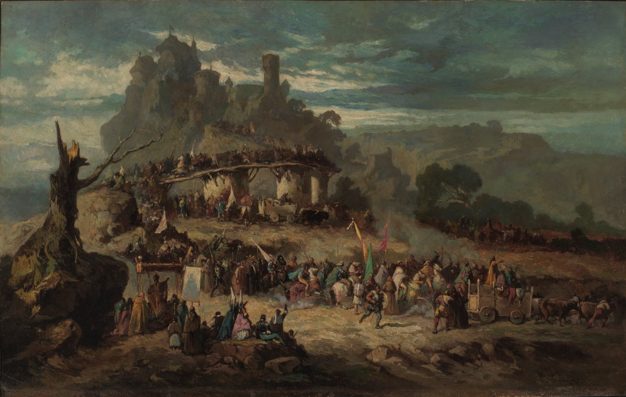 Odchod křižáků, 1863. od Victor Nehlig