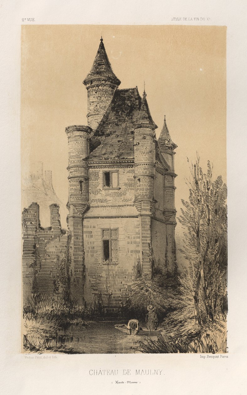 P11, Chateau De Maulny Haute-Marne, 1860. od Victor Petit