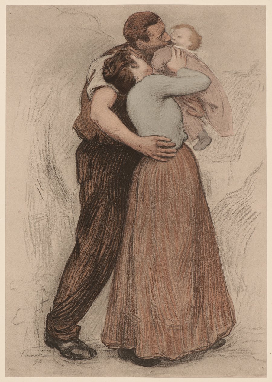 The Kiss The Kiss, 1898. od Victor Prouvé