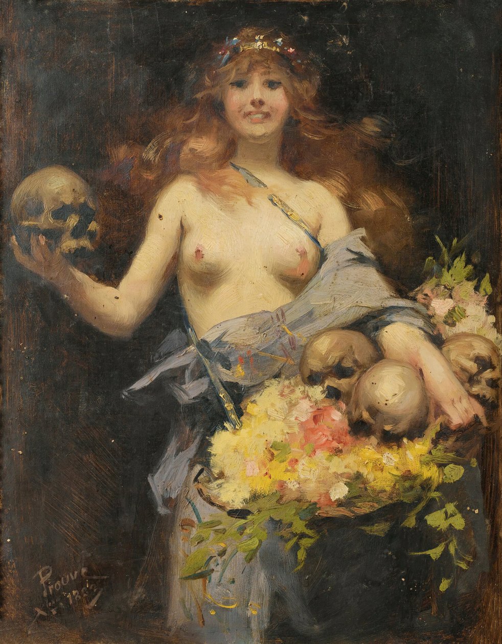 Prodejce květin, 1882. od Victor Prouvé