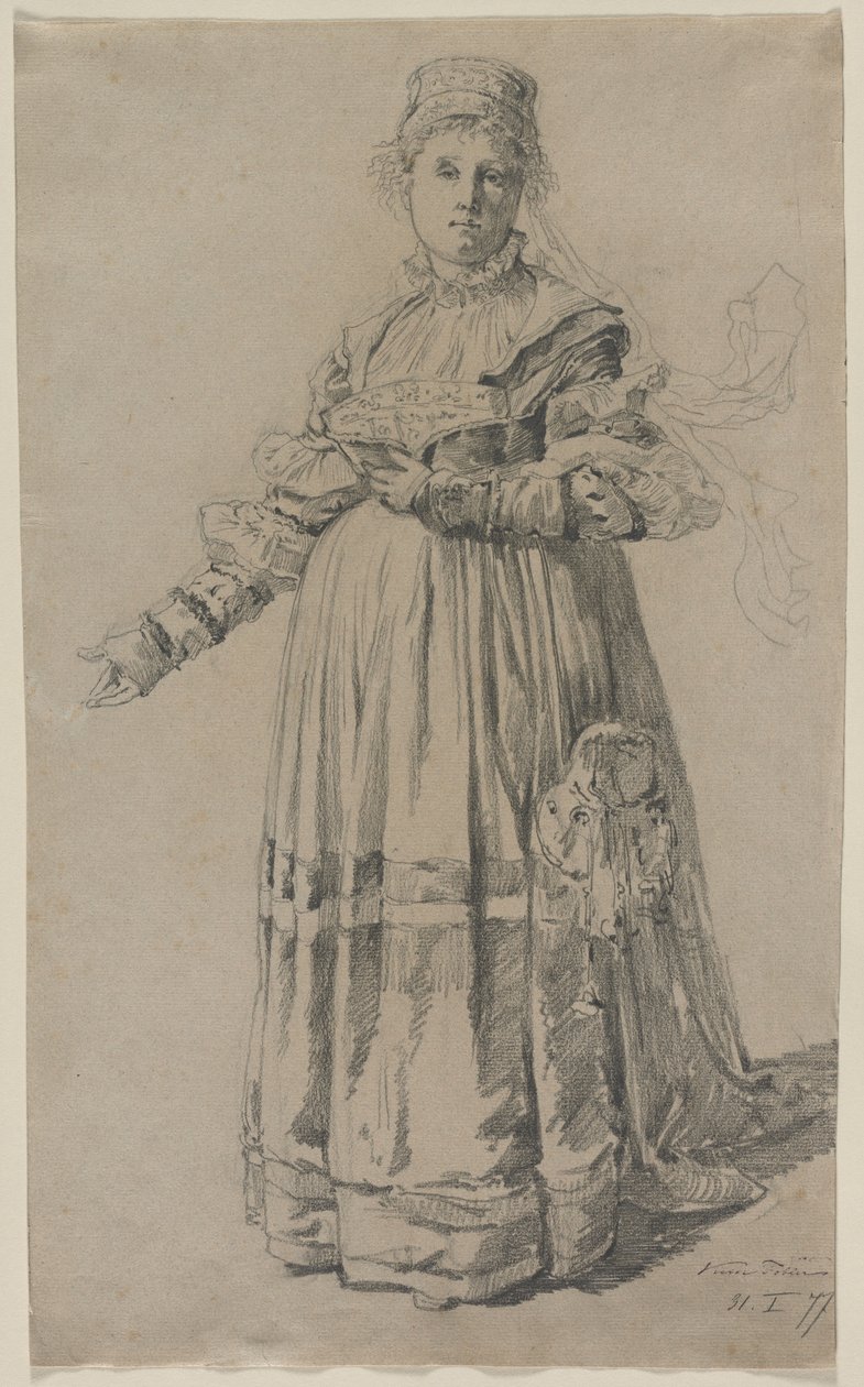 Stojící žena, 1877. od Victor Tobler