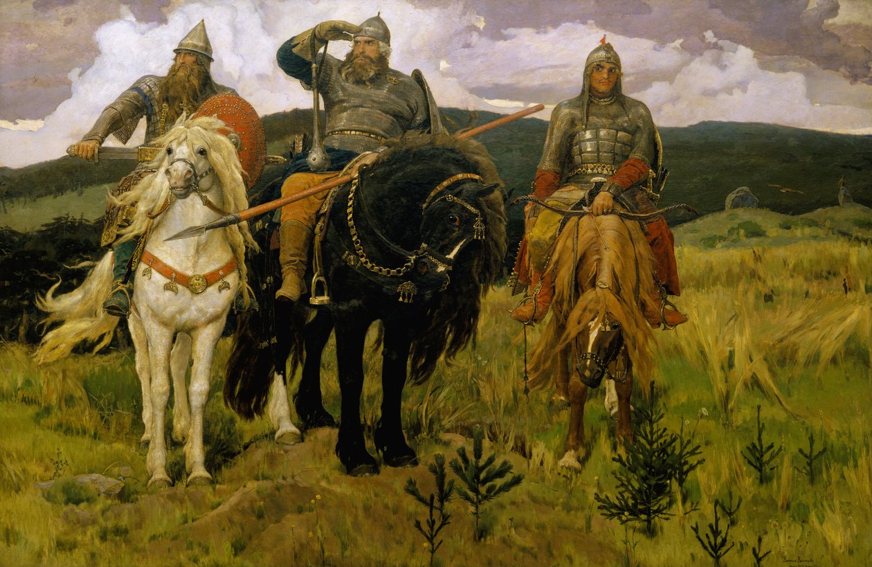 Hrdinové (hrdinové) od Viktor Mikhaylovich Vasnetsov
