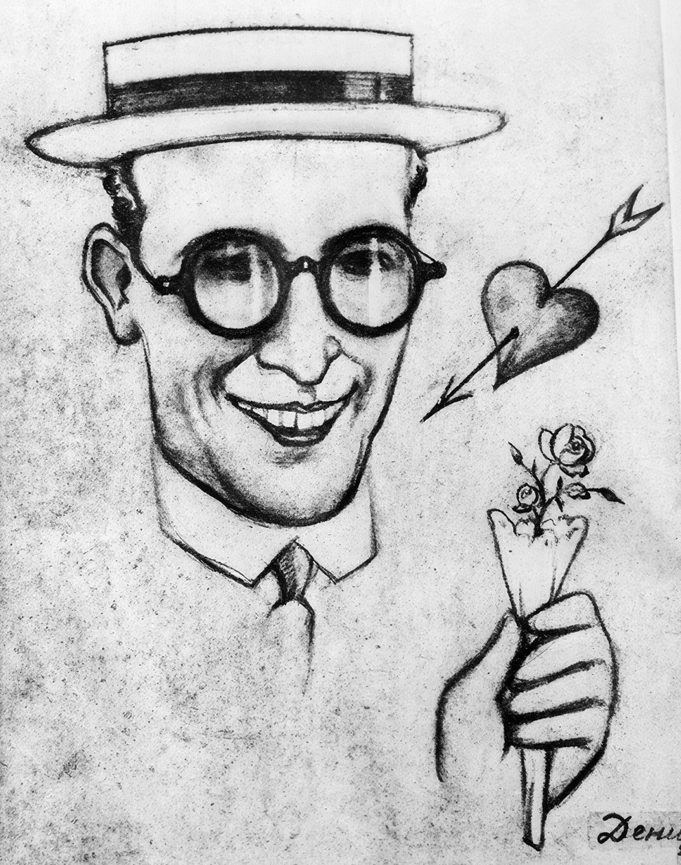 Karikatura na Harold Lloyd od Viktor Deni
