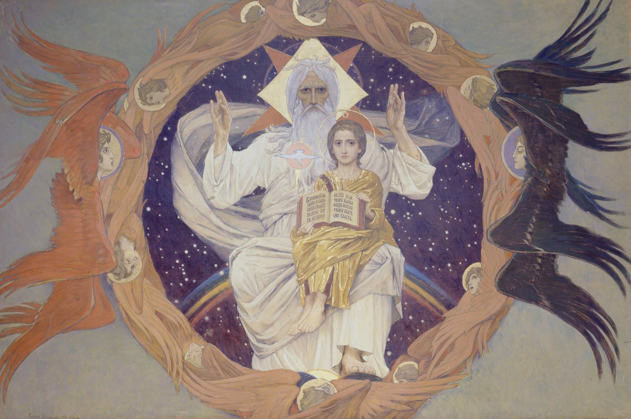 Otec Nejsvětější Trojice, 1907 od Viktor Mikhaylovich Vasnetsov