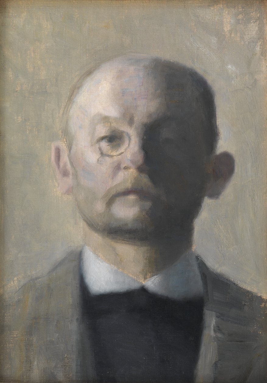Malíř Kristian Zahrtmann od Vilhelm Hammershøi