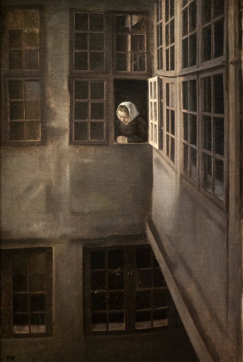Court, Strandgade 30 od Vilhelm Hammershoi