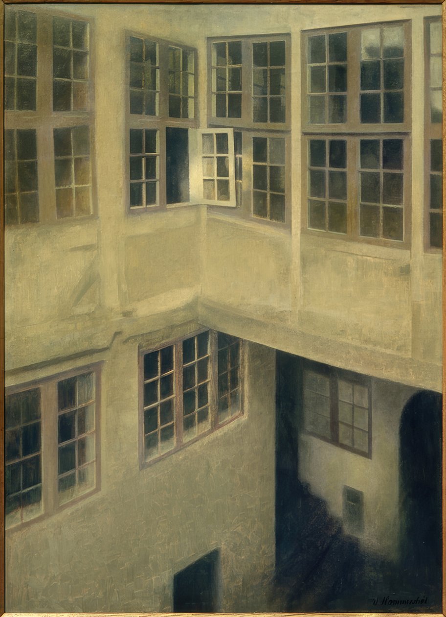 Patio. Strandgade 30 od Vilhelm Hammershoi