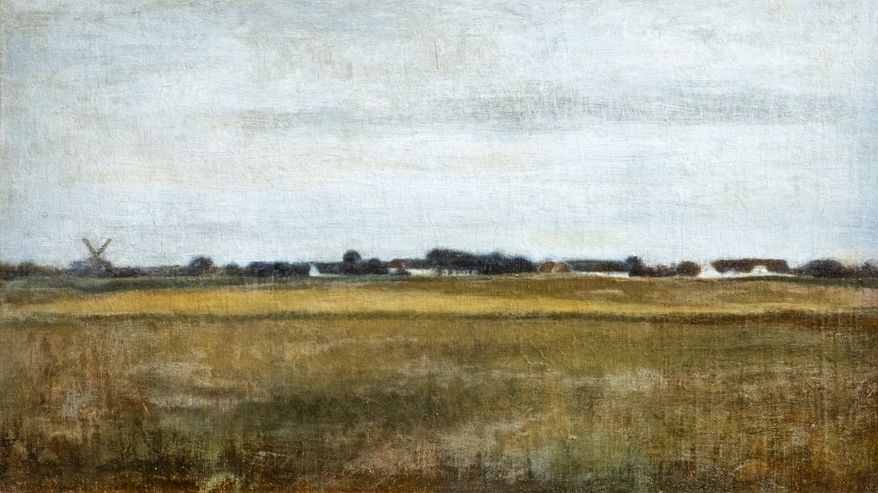 Krajina Virum poblíž Frederiksdal, léto od Vilhelm Hammershoi