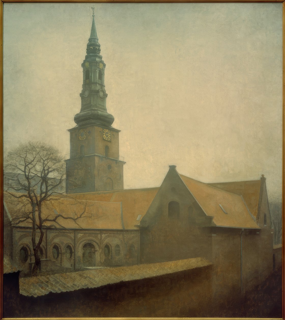 Petriho kostel od Vilhelm Hammershoi