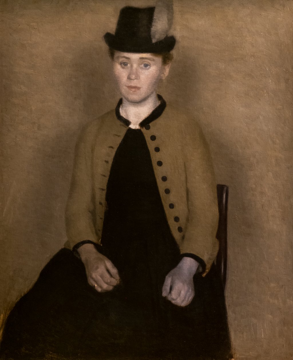 Portrét Idy Ilstedové od Vilhelm Hammershoi