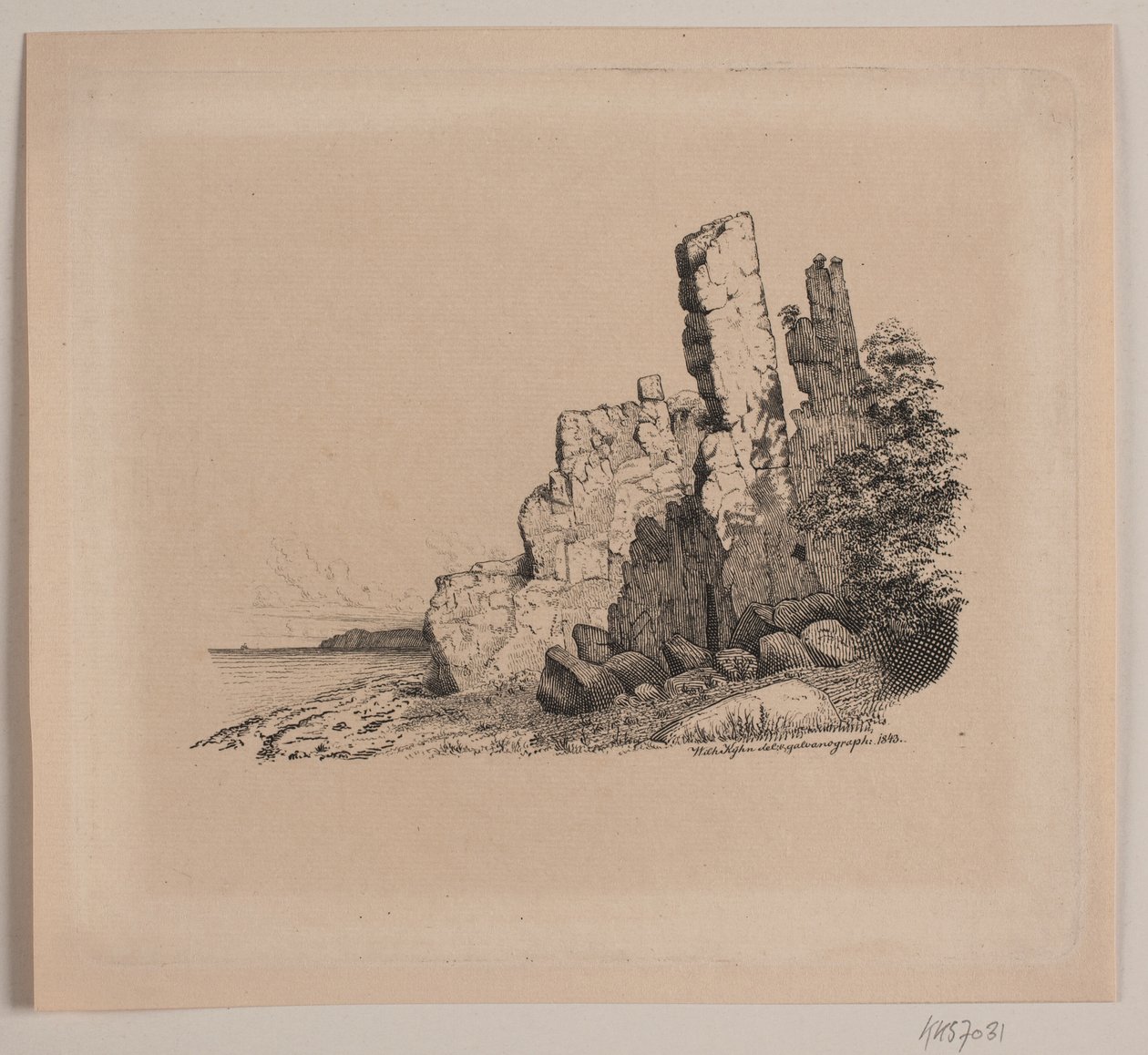 Bornholmské skalnaté pobřeží od Vilhelm Kyhn