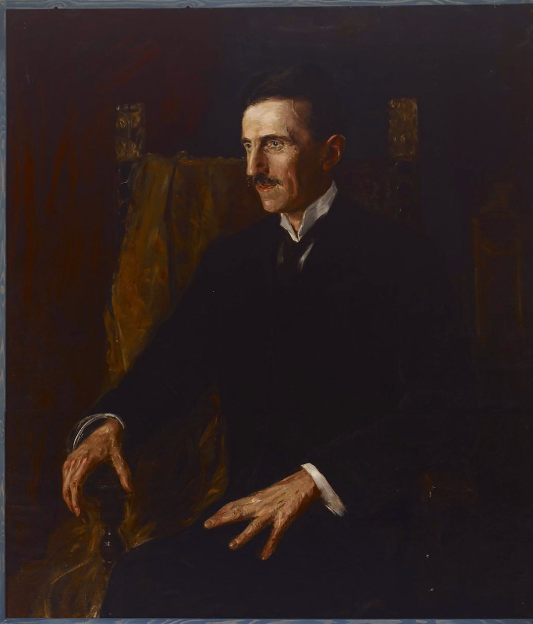 Modrý portrét Nikoly Tesly, 1916 od Vilma Lwoff Parlaghy